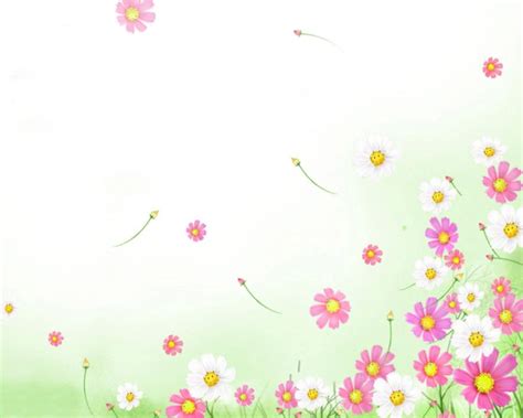 Cartoon Flower Background PowerPoint high resolution widescreen (1280 x 1024 ) - Flower Wallpaper