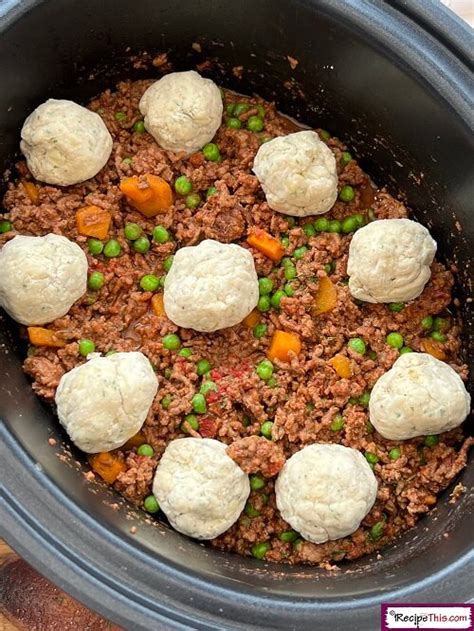 Recipe This | Slow Cooker Mince And Dumplings