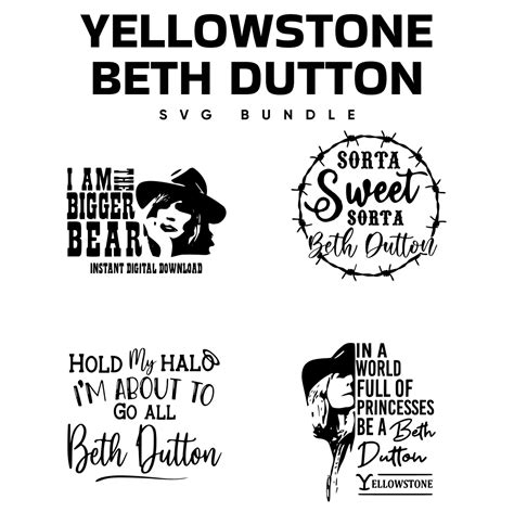 Yellowstone Beth Dutton SVG – MasterBundles