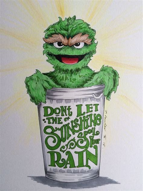 Oscar the Grouch drawing Sesame Street by billyboyuk.deviantart.com on @DeviantArt | Elmo ...