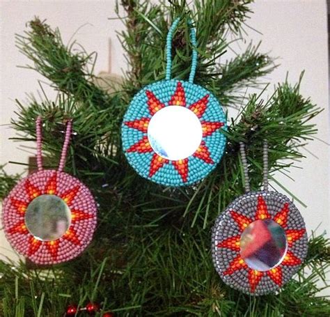 Items similar to Native Beaded Christmas Tree Ornament on Etsy