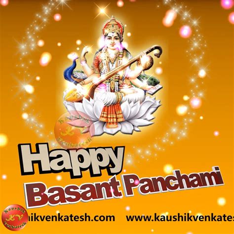 Happy Basant Panchami Wishes in English - Kaushik Venkatesh