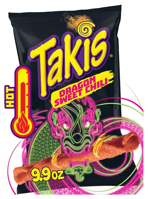 Takis Dragon Sweet Chili 9.9 oz Sharing Size Bag, Spicy Sweet Chili ...