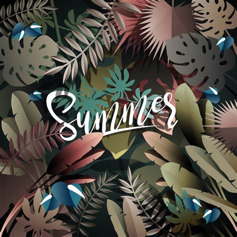 Premium Vector | Summer background design