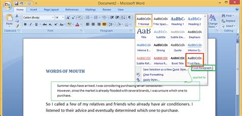 Aplicar estilos en MS Word – Acervo Lima