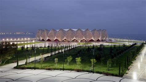 Baku Crystal Hall. See more architecture and design movies at www.dezeen.com/movies | Stadium ...