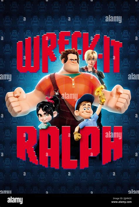 VANELLOPE VON SCHWEETZ, RALPH, SERGEANT CALHOUN, FIX-IT FELIX POSTER, WRECK-IT RALPH, 2012 Stock ...