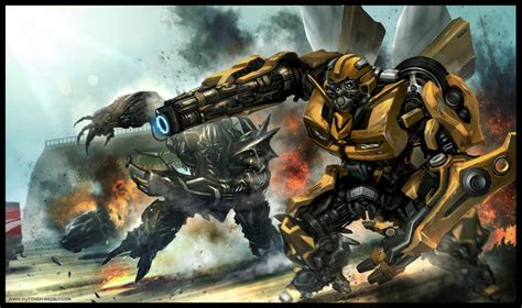 Bumblebee vs megatron - The Transformers Fan Art (36980357) - Fanpop