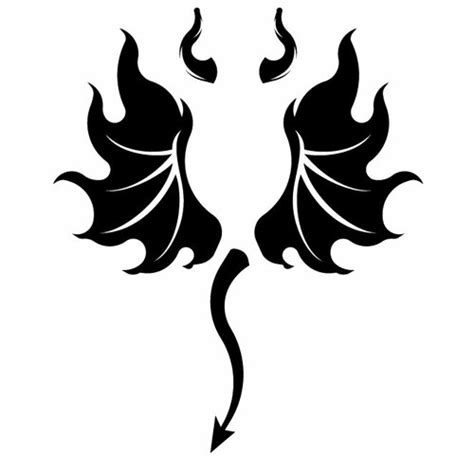 Devil wings silhouette | Public domain vectors