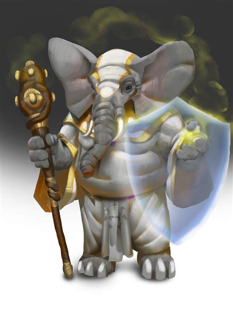 [OC] Art I did of a Loxodon : r/DnD