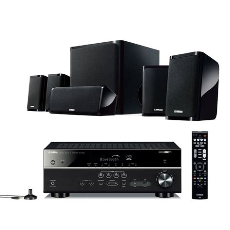 Yamaha 4K Home Theater Speaker System With Powered Subwoofer And Bluetooth Streaming Black YHT ...