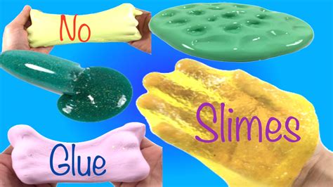 Slime 5 ways Without Glue!! DIY How To Make Slime Without Baking Soda ...