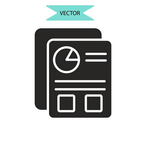 executive summary icons symbol vector elements for infographic web ...