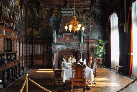 Part of the Interior of Drachenburg Castle, Near Bonn, Germny ...