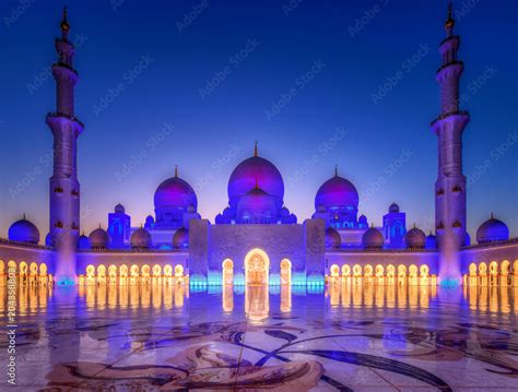 Sheikh Zayed bin Sultan Al Nahyan Grand Mosque Stock Photo | Adobe Stock