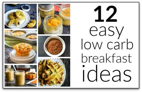 12 Easy Low Carb Breakfast Ideas to Grab and Go | My Life Cookbook - low carb healthy everyday ...