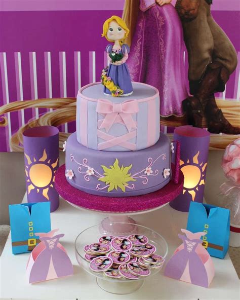 Fantastic cake at a Rapunzel birthday party! See more party planning ideas at CatchMyParty.com ...