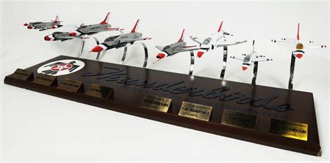 USAF - Thunderbirds Collection - Set of 8 1/72 Scale Mahogany Models