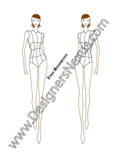 Fashion Drawing Templates Poses