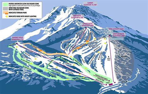 Mt. Shasta Ski Park - Plan des pistes de ski Mt. Shasta Ski Park