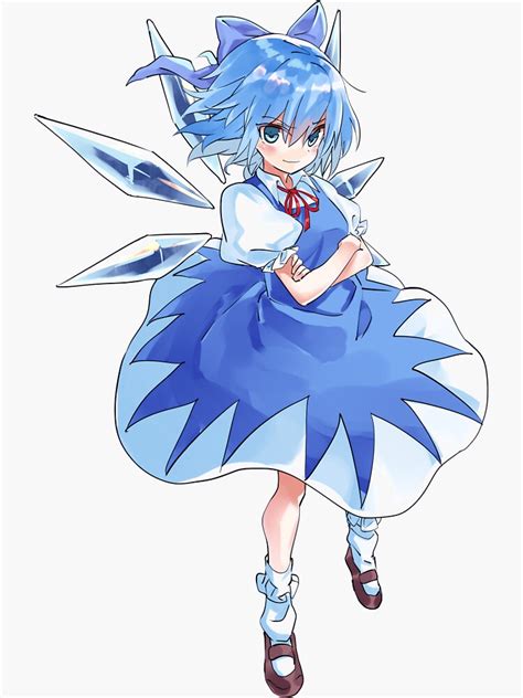 "Touhou - Cirno" Sticker for Sale by Lawliet1568 | Redbubble