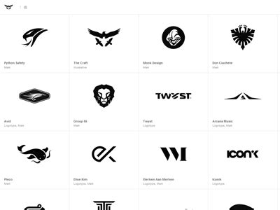 New minimal b/w Logo Design Portfolio | Portfolio design, Portfolio logo, Logo design