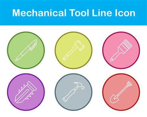 Mechanical Tool Vector Icon Set 21376525 Vector Art at Vecteezy