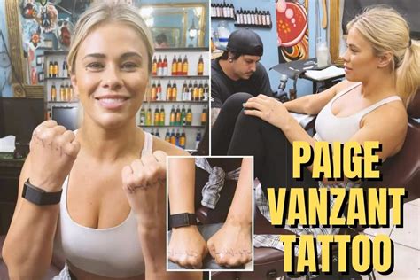 Paige VanZant Tattoo: Meaning of the Tattoo and Facts about her