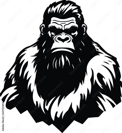 Bigfoot Vector Logo Art Stock Vector | Adobe Stock