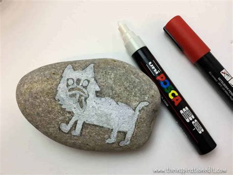 Bichon Dog Rock Stone Painting · The Inspiration Edit