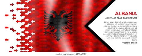 Albania National Day Flag Anniversary Celebration Stock Vector (Royalty ...