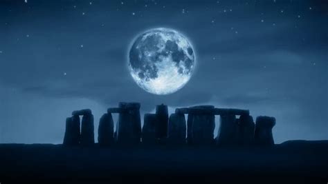 Stonehenge Full Moon Stock Footage Video (100% Royalty-free) 341698 ...