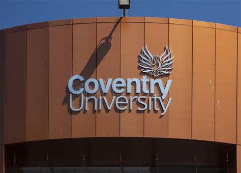 Coventry, Warwickshire, UK, June 27th 2019, Logo on the Coventry University Alan Berry Building ...