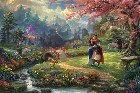 Mulan Thomas Kinkade | Kinkade disney, Thomas kinkade disney, Thomas kinkade