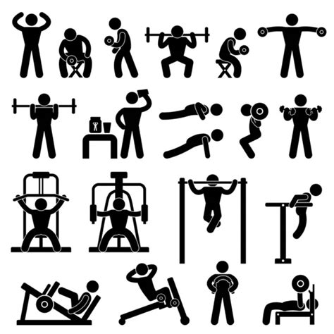 Fitness silhouettes — Stock Vector © jelenadj #2821022