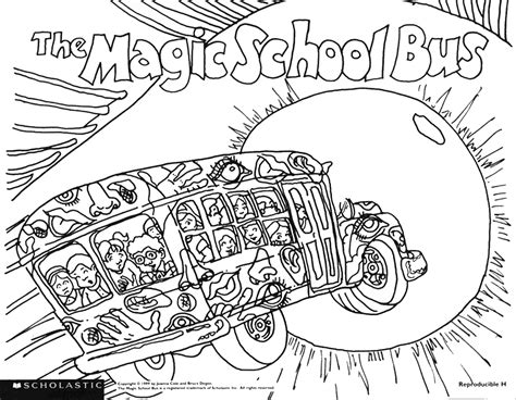 Magic School Bus Coloring Page - Coloring Home