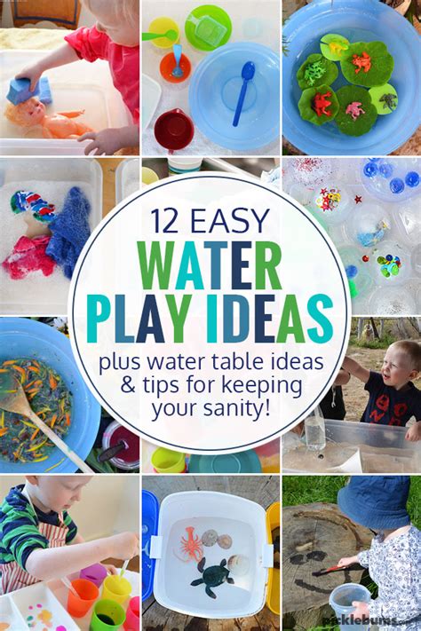 Fun and Easy Water Play Ideas - Picklebums