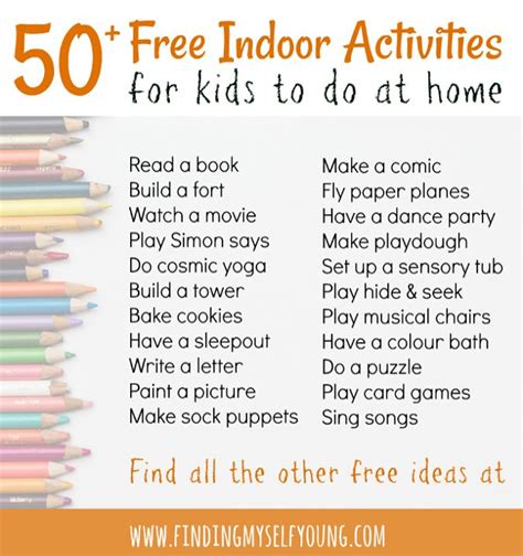 100+ Free Kids Activities to do at home: Indoor & Outdoor Ideas + Free ...