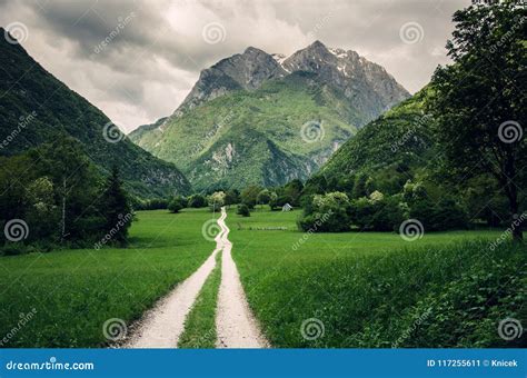 Hiking Trail in Koritnica Valley Near Bovec, Slovenia, Europe Stock Image - Image of bovec ...