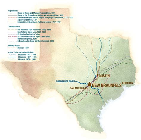 Maps – History In New Braunfels