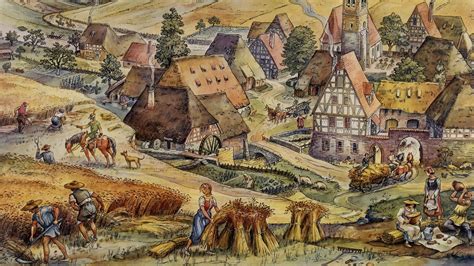 Medieval village (1600×900) Medieval Ages, Medieval Houses, Medieval World, Medieval Knight ...