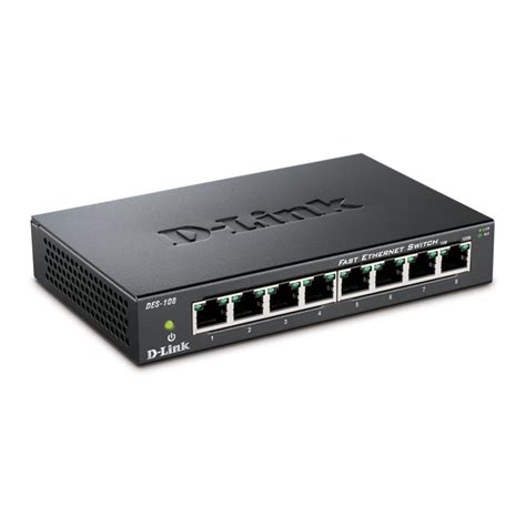 Switch Ethernet D-Link DES-108 Boîtier métal – Votre partenaire hi-tech