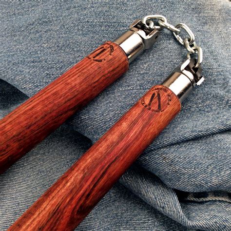 Black Poisonwood U Swivel Nunchaku - American Nunchaku Co