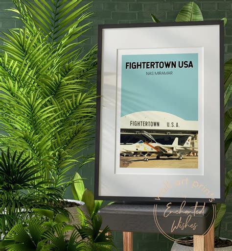 Fightertown USA Travel Poster Print (Top Gun) - Movie Wall Art