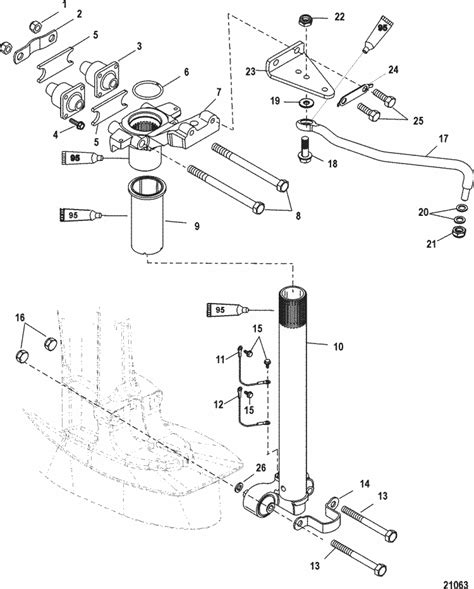 Mercury Marine 50 HP EFI (4 Cylinder) (4-Stroke) Steering Arm Parts