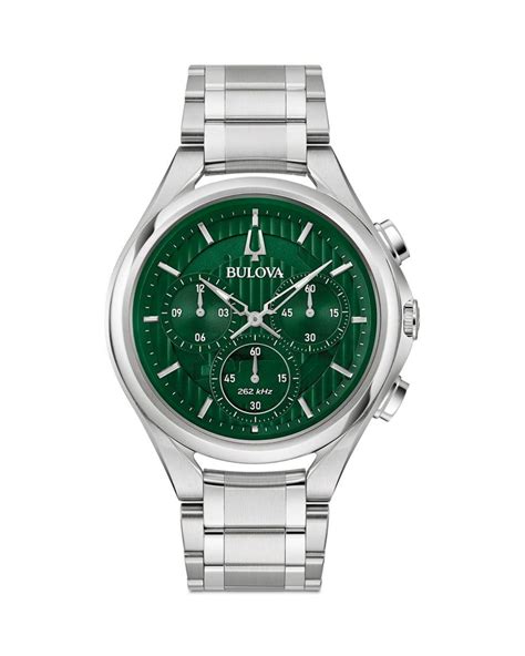 Bulova Curv Chronograph in Green for Men | Lyst