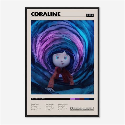 Coraline Cartoon Movie Poster, Coraline Movie, Keith David Film - Citiesbox