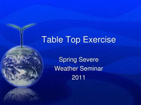 Tabletop Exercise Template Ppt