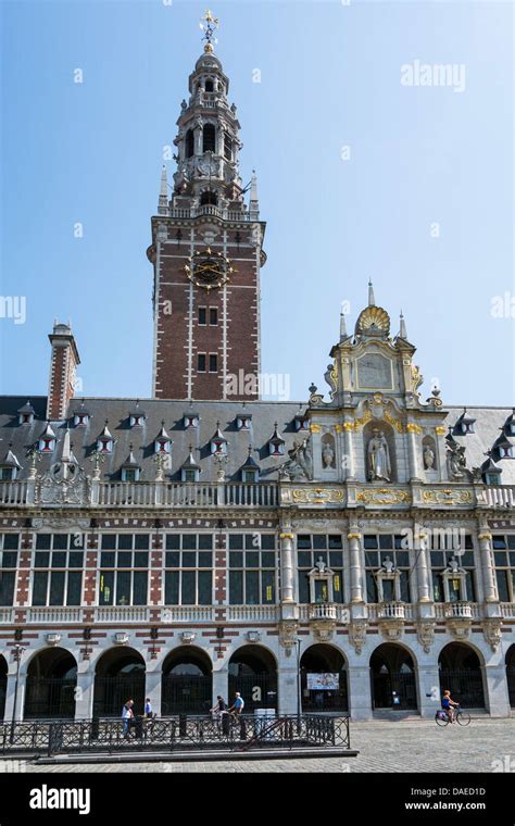 University library of Leuven / Louvain, Belgium Stock Photo - Alamy