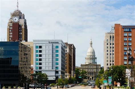 Lansing Michigan Skyline Stock Photo - Download Image Now - iStock